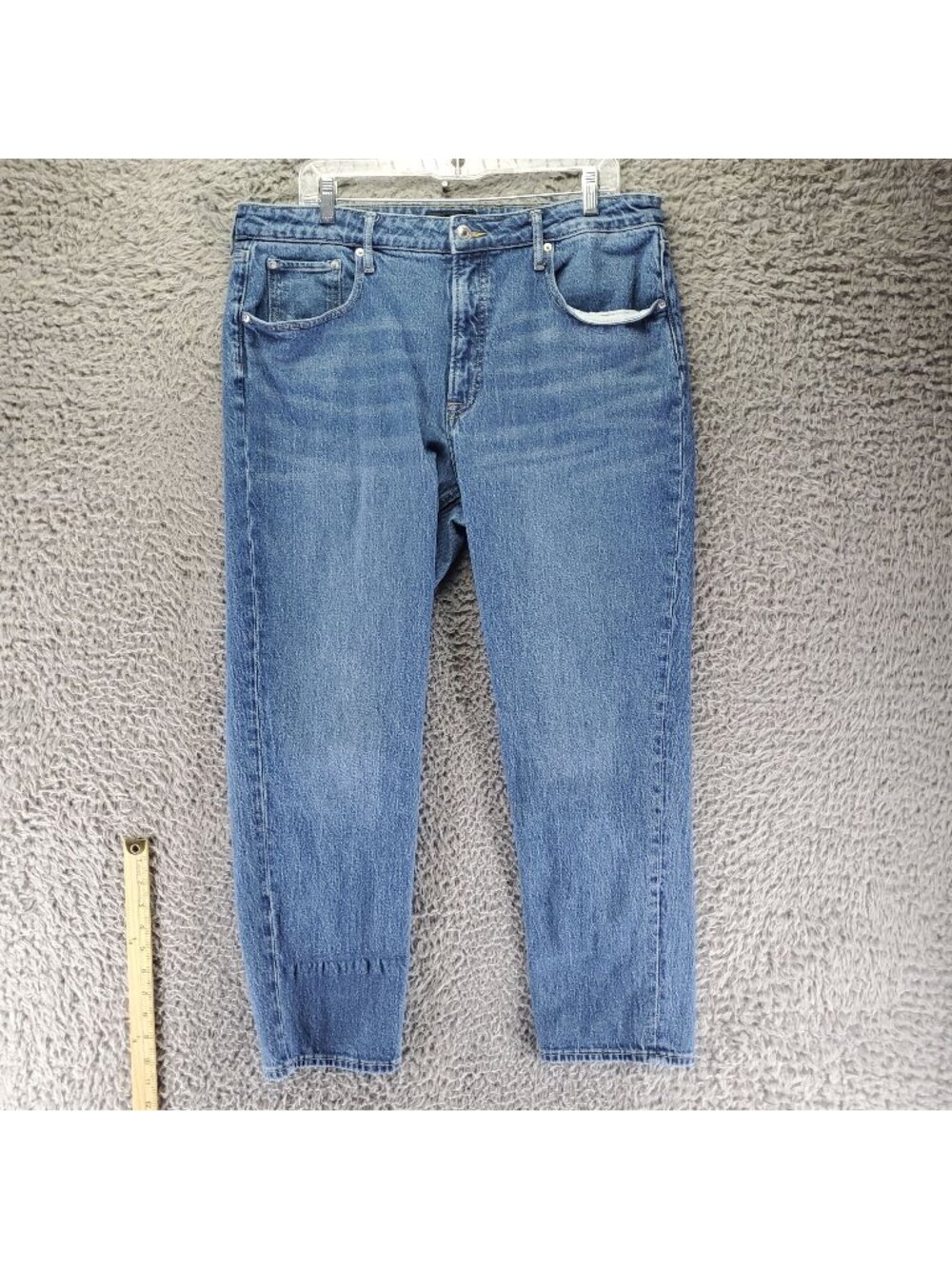 Free Assembly Jeans Womens Size 18 Blue Sustainable Ankle Stretch Denim *Read*